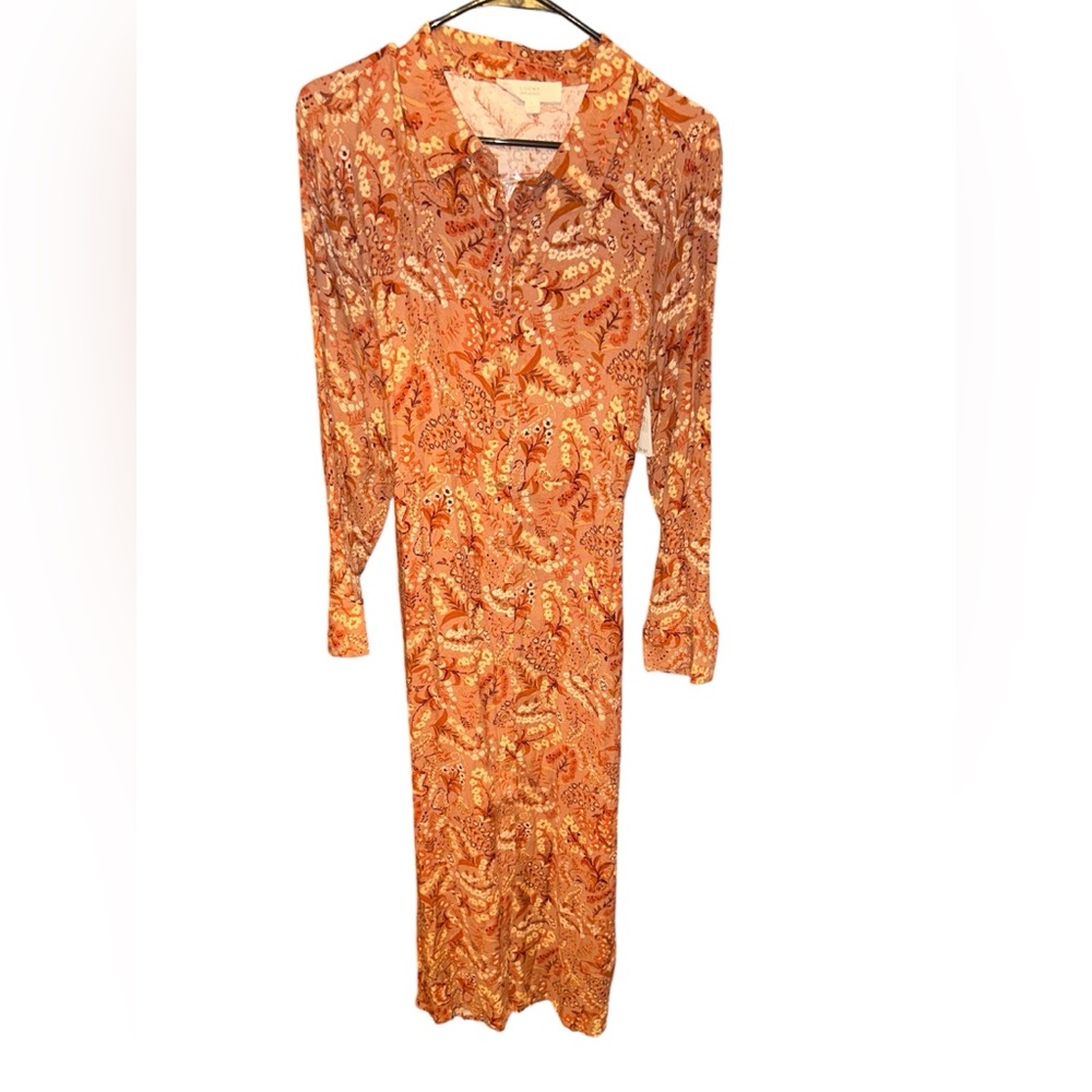 Groovy Retro Vibes Paisley Print Dress - Size Large